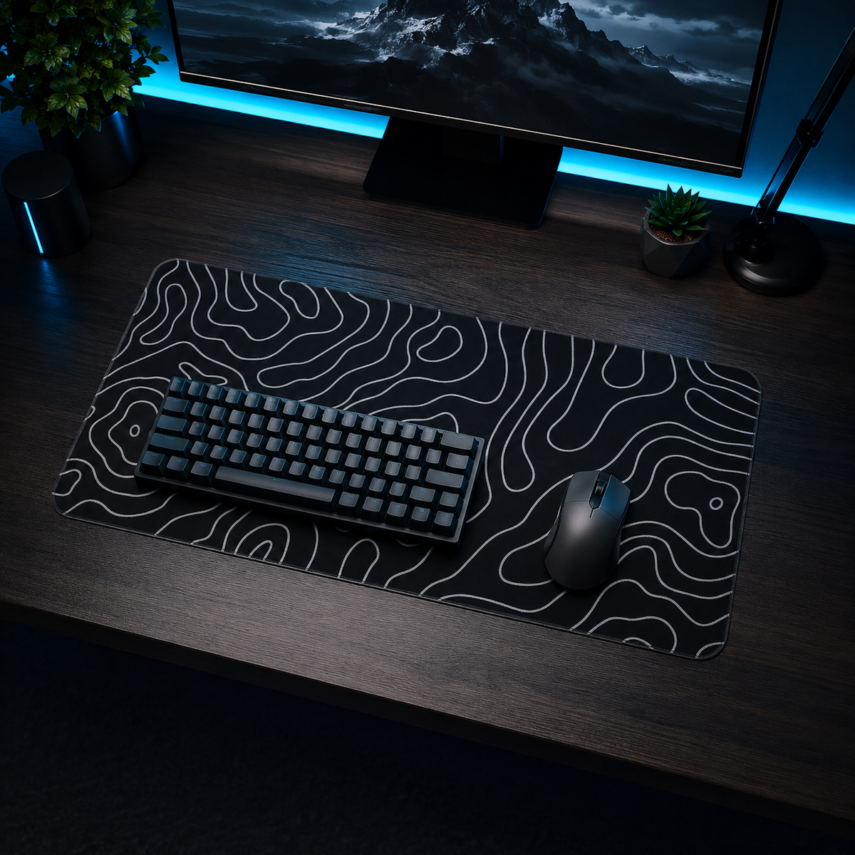 Z-Artistic Black Desk Mat