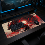 Dragonfall Crimson — XL Gaming Desk Mat