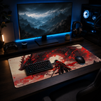 Dragonfall Crimson — XL Gaming Desk Mat