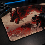 Dragonfall Crimson — XL Gaming Desk Mat