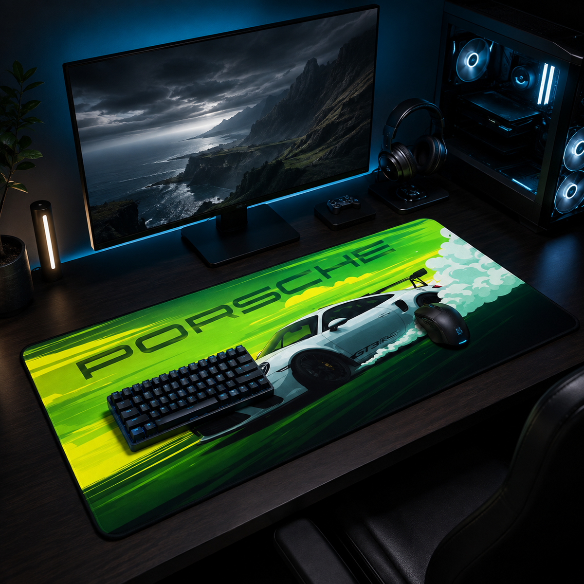 Neon Apex GT — Racing XL Desk Mat