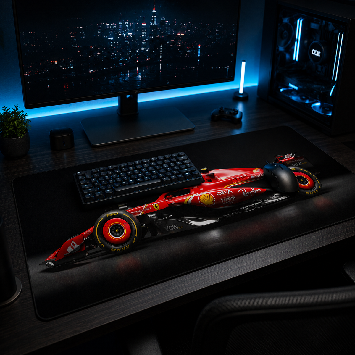 Apex Redline Racing Desk Mat XL