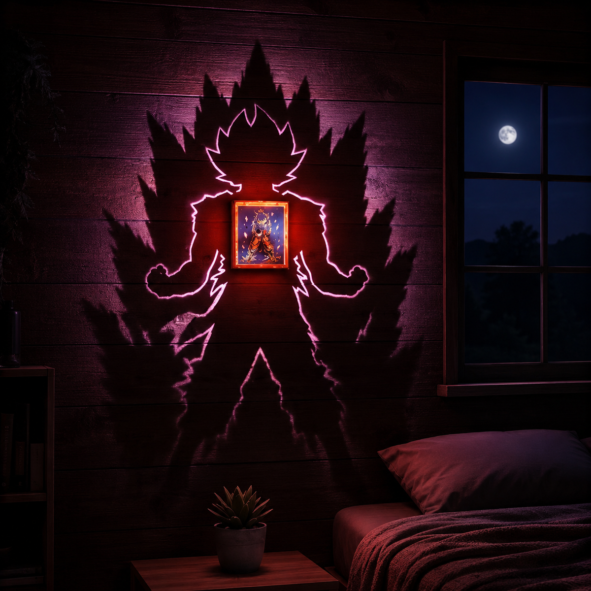Goku Shadow Wall Light