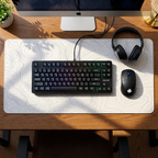 Z-Artistic White Desk Mat